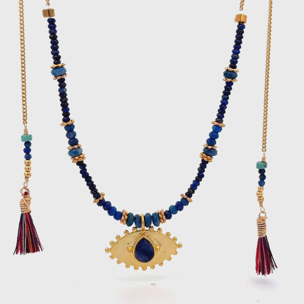 Collar Versatility con 🧿 de Lapislázuli
