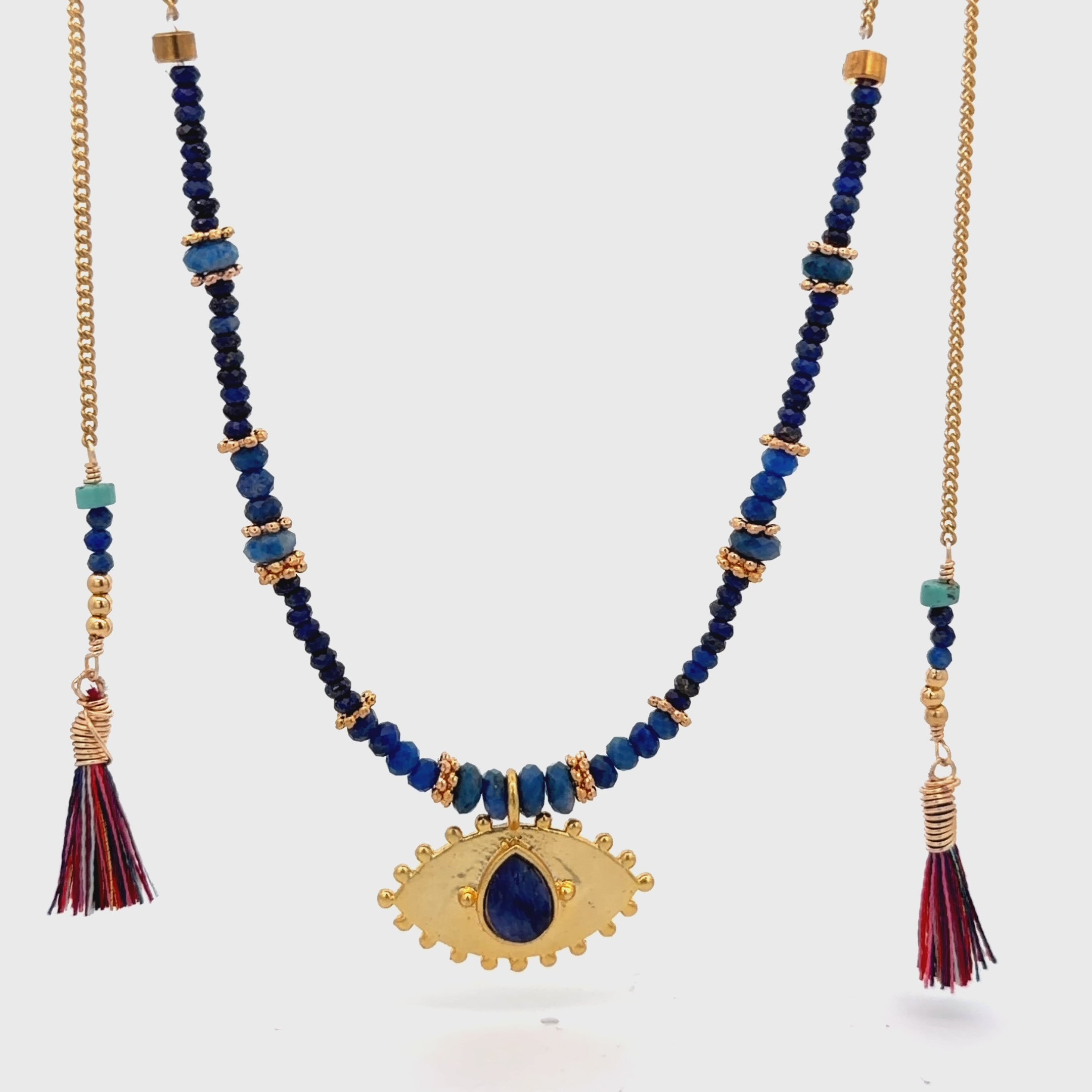 Collar Versatility con 🧿 de Lapislázuli