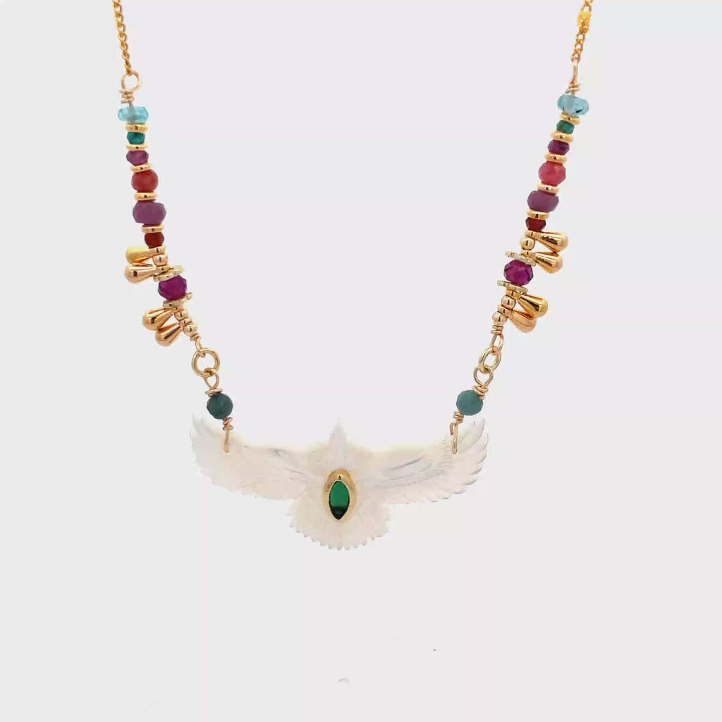 Collar Anka kuychi de madre perla