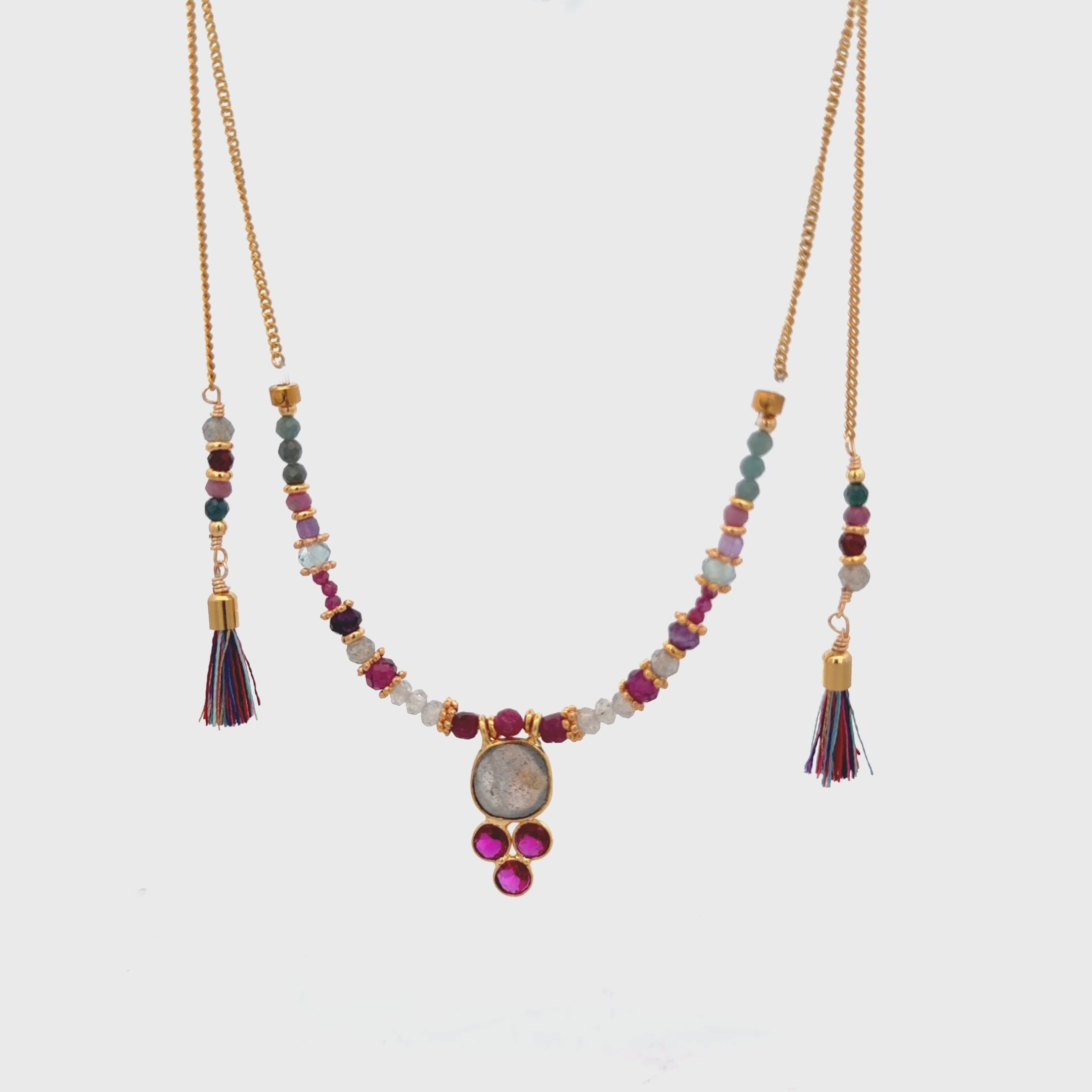 Collar Versatility con labradorita