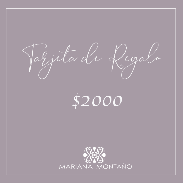 Tarjeta de Regalo Mariana Montaño