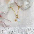 Collar piedra luna charms