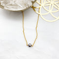 Collar Mini Perla Gris